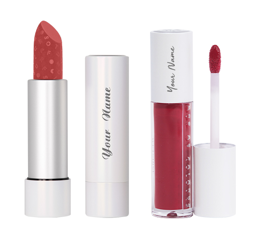 White Lipstick+lip Gloss